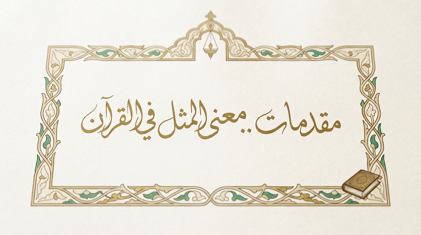 مقدمات .. معنى المثل في القرآن - Image 1