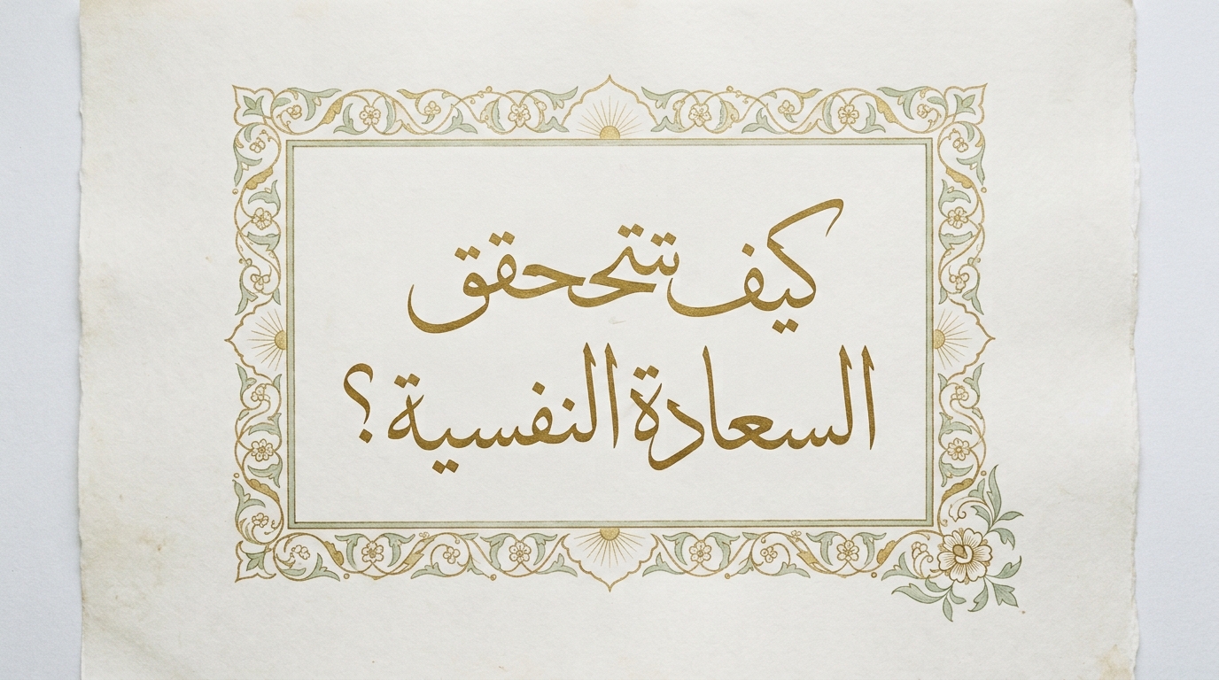 كيف تتحقق السعادة النفسية؟ - Image 1