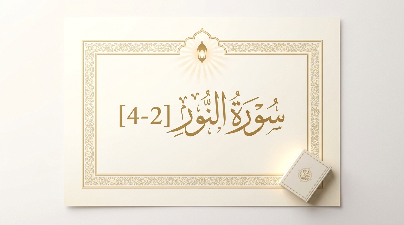 تتمة {الزَّانِيَةُ وَالزَّانِي} إلى {إِلَّا الَّذِينَ تَابُوا} [2-4] - Image 1